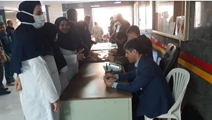 حضور پرشور مسئولان و کارکنان بیمارستان حضرت قائم(عج) فیروزآباد در انتخابات