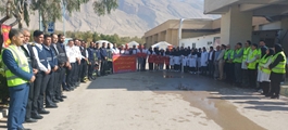 برگزاری پویش واکنش در شرایط اضطراری با محوریت اطفاء حریق و تخلیه اضطراری در بیمارستان قائم(عج) فیروزآباد