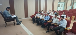 برپایی جلسه ماهیانه پرسنل حفاظت فیزیکی در بیمارستان حضرت قائم(عج) فیروزآباد