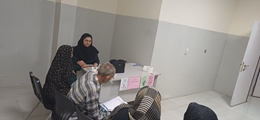 برپایی غرفه سلامت در بیمارستان قائم (عج) فیروزآباد همزمان با روز جهانی فشارخون